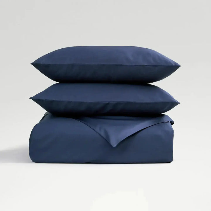 Christy 400 Thread Count Sateen Double Duvet Set Navy CHRISTY LUX-HOM