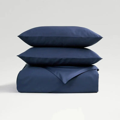 Christy 400 Thread Count Sateen Double Duvet Set Navy CHRISTY LUX-HOM