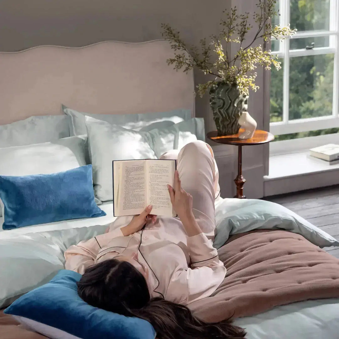 Christy 400 Thread Count Sateen Single Duvet Set Platinum CHRISTY LUX-HOM