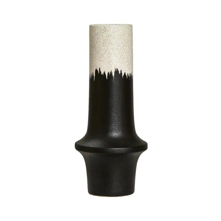 Black and White Ceramic Vase Lina Home
