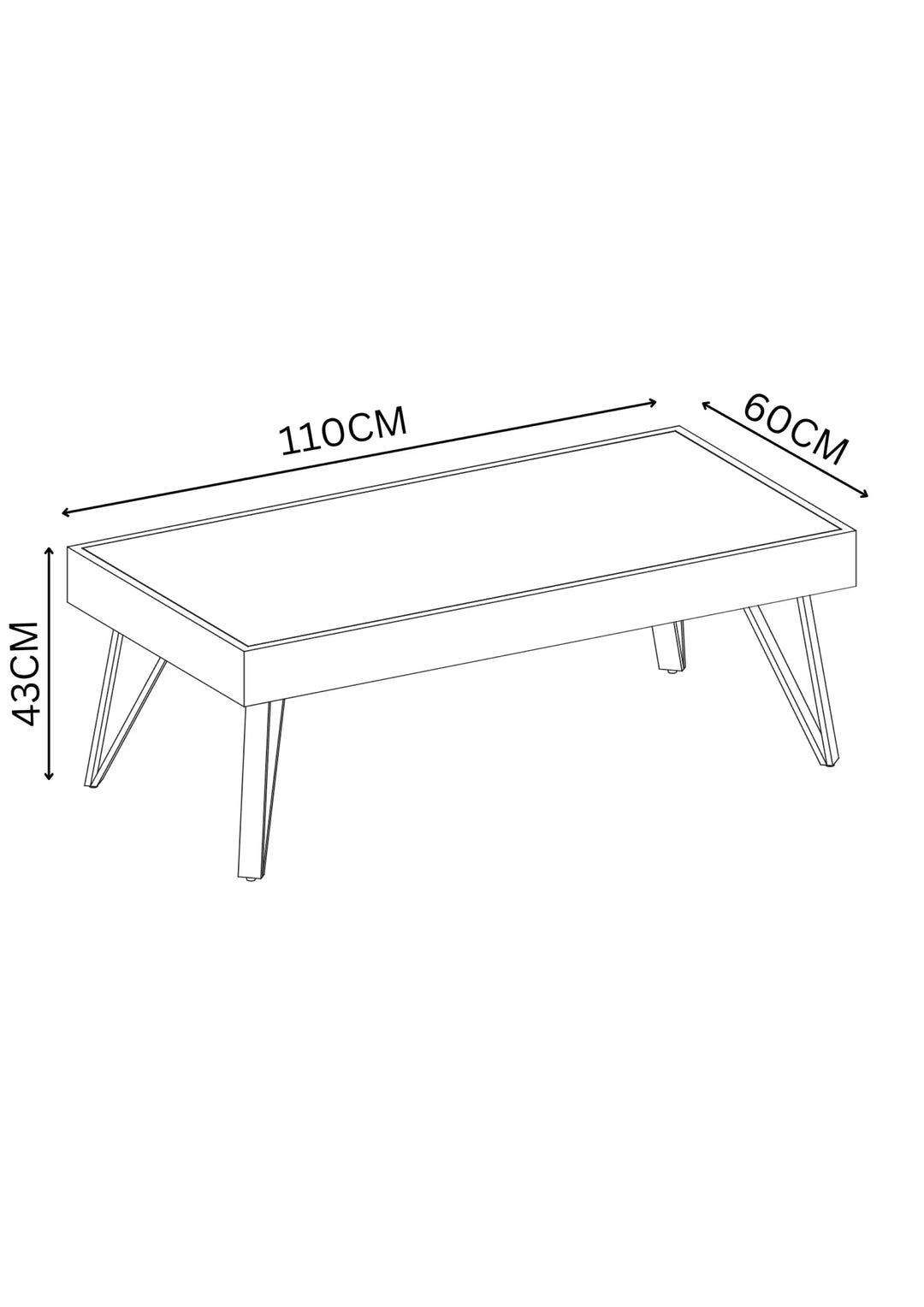 Vitorn White Ceramic Coffee Table Torelli