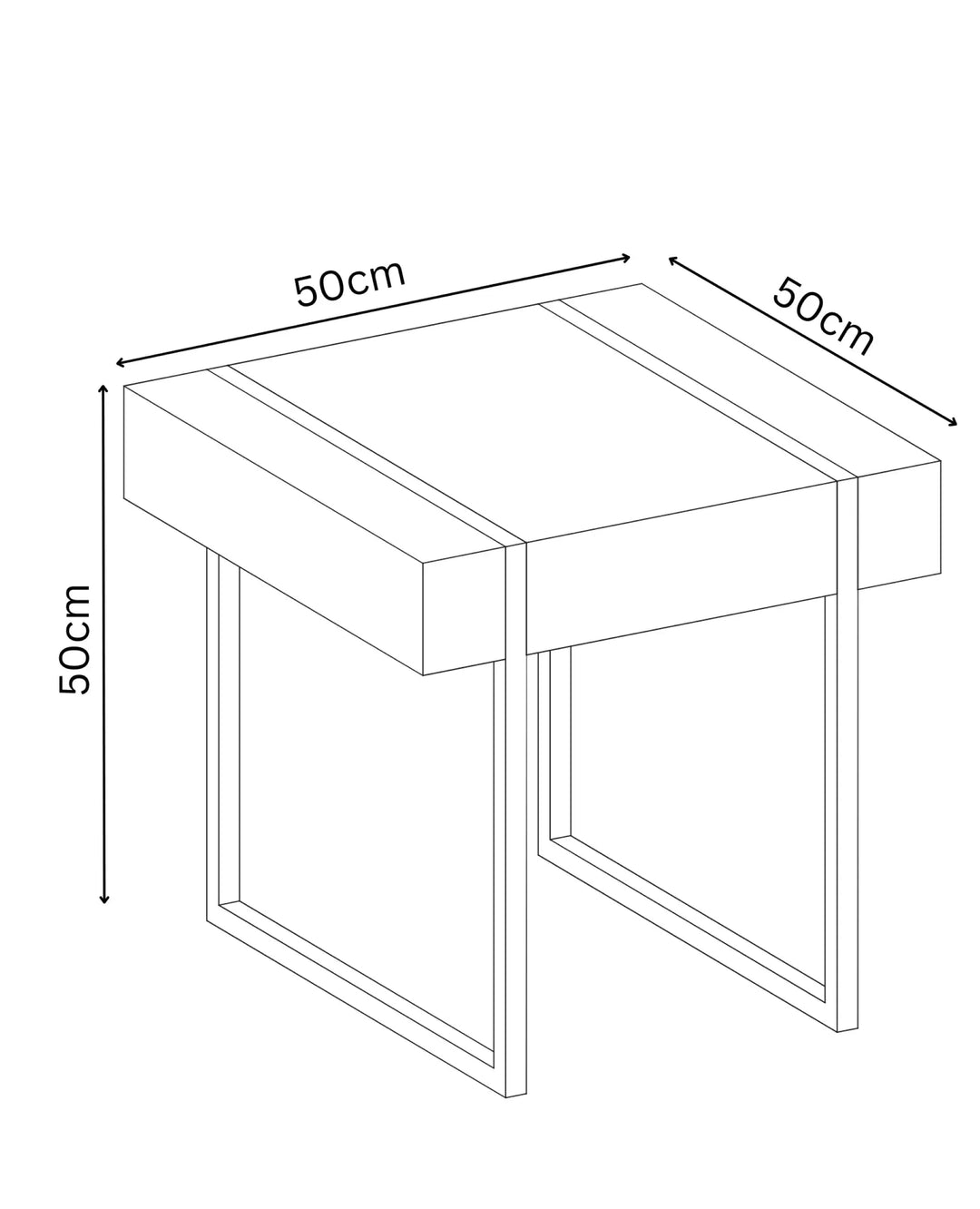 Mona White Marble Effect Side Table Torelli
