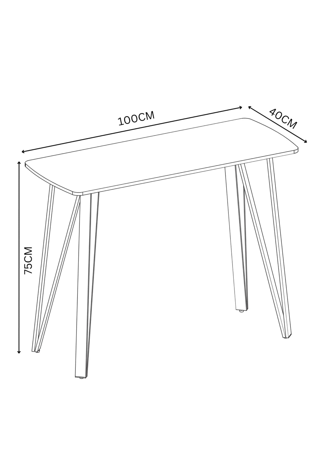 Silvera Grey Ceramic Console Table Torelli