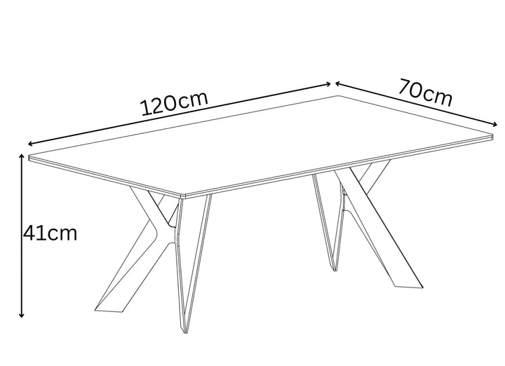 Mason Mid Grey Ceramic Coffee Table Torelli