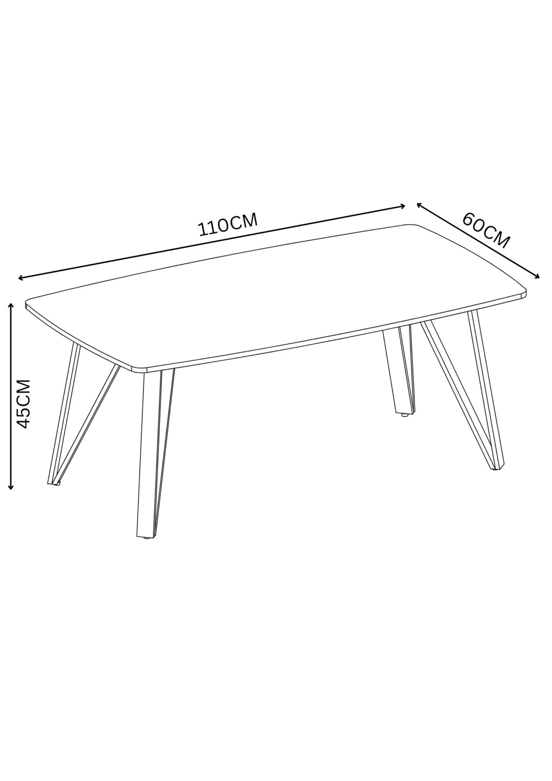 Silvera Grey Ceramic Coffee Table Torelli