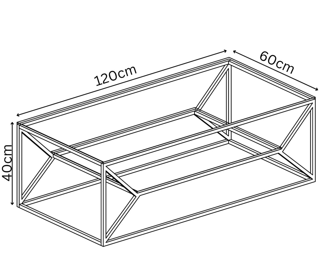 Mattia Clear Glass Coffee Table Torelli