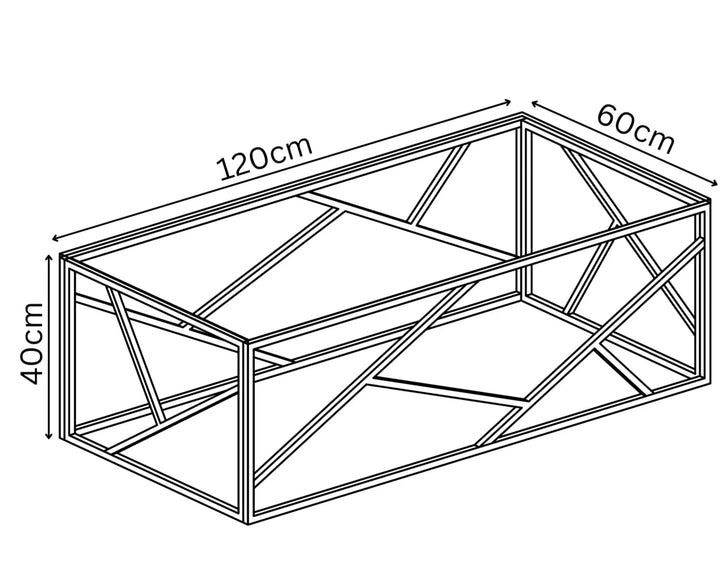 Kiveta Clear Glass Coffee Table Torelli