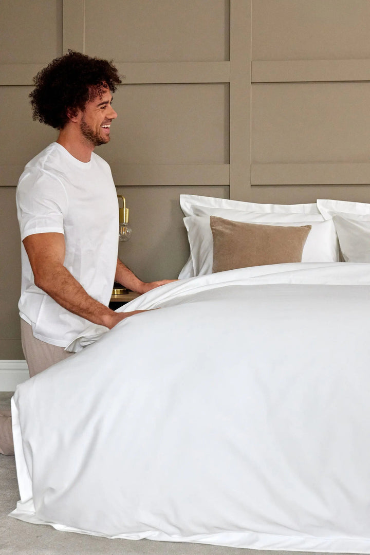 Christy Premium Sateen King Duvet Set White Christy