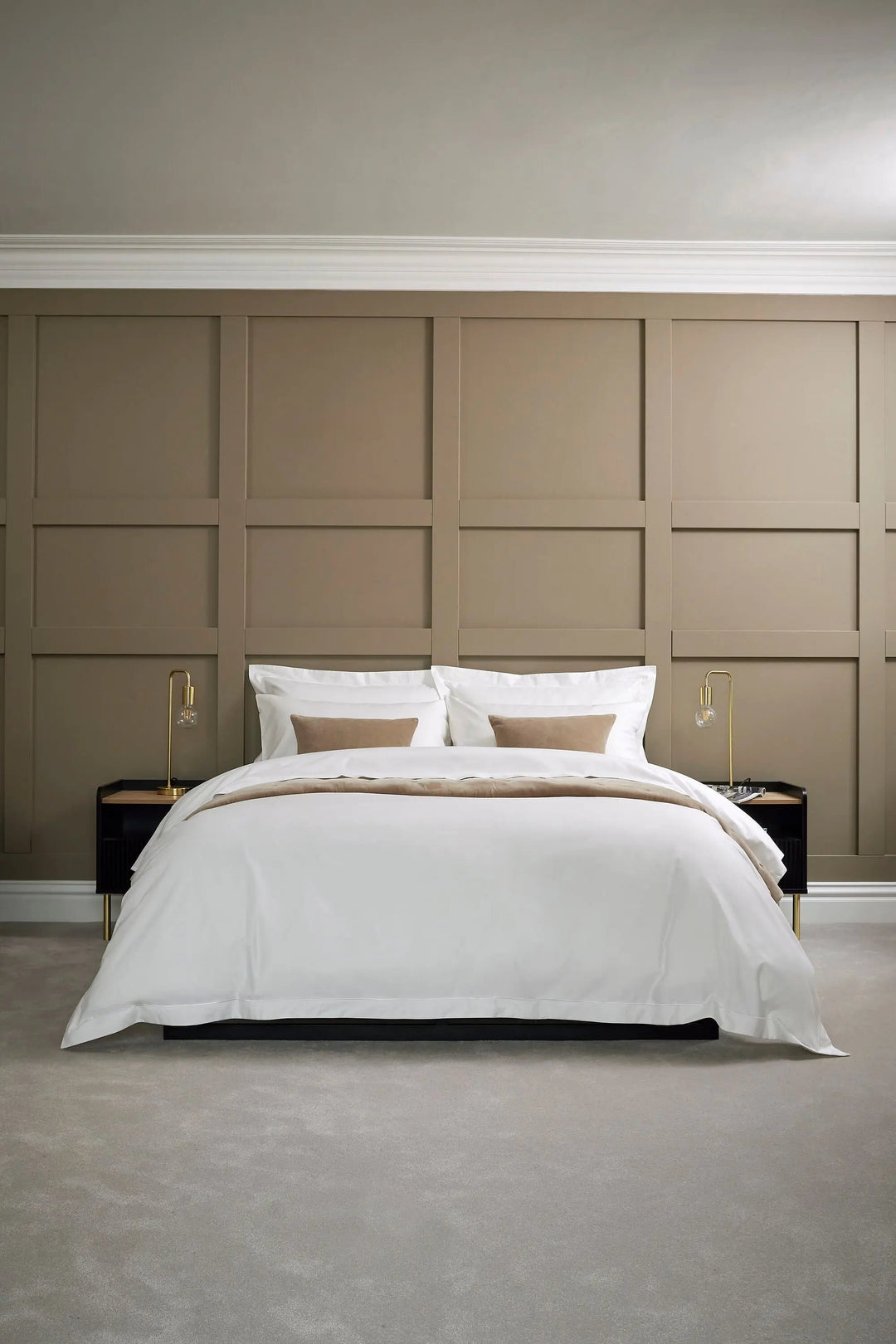 Christy Premium Sateen Super King Duvet Set White Christy