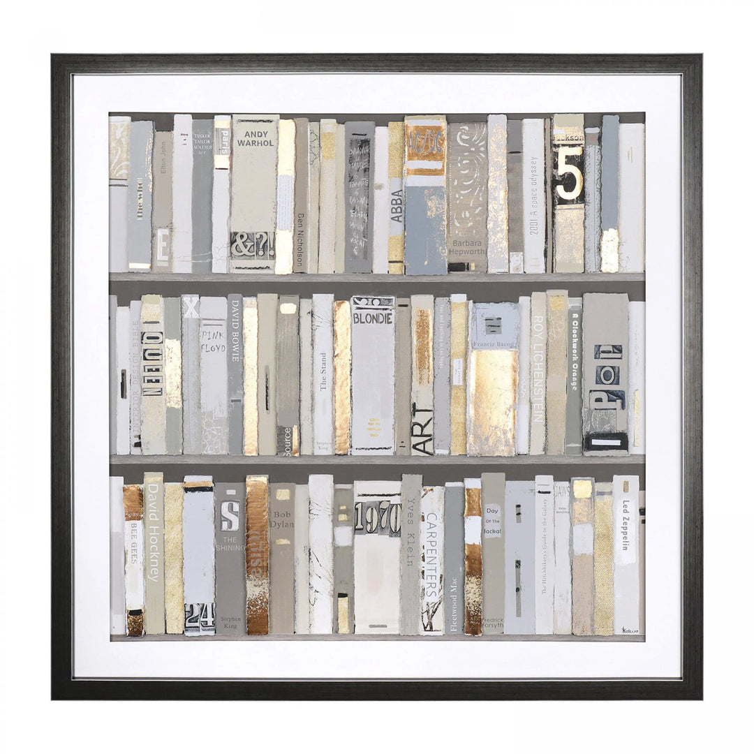 The Library Framed Canvas 900x30x900mm Gallery Direct
