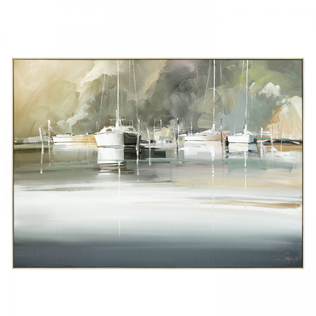 Marina Morning Framed Canvas880x35x1220mm Gallery Direct