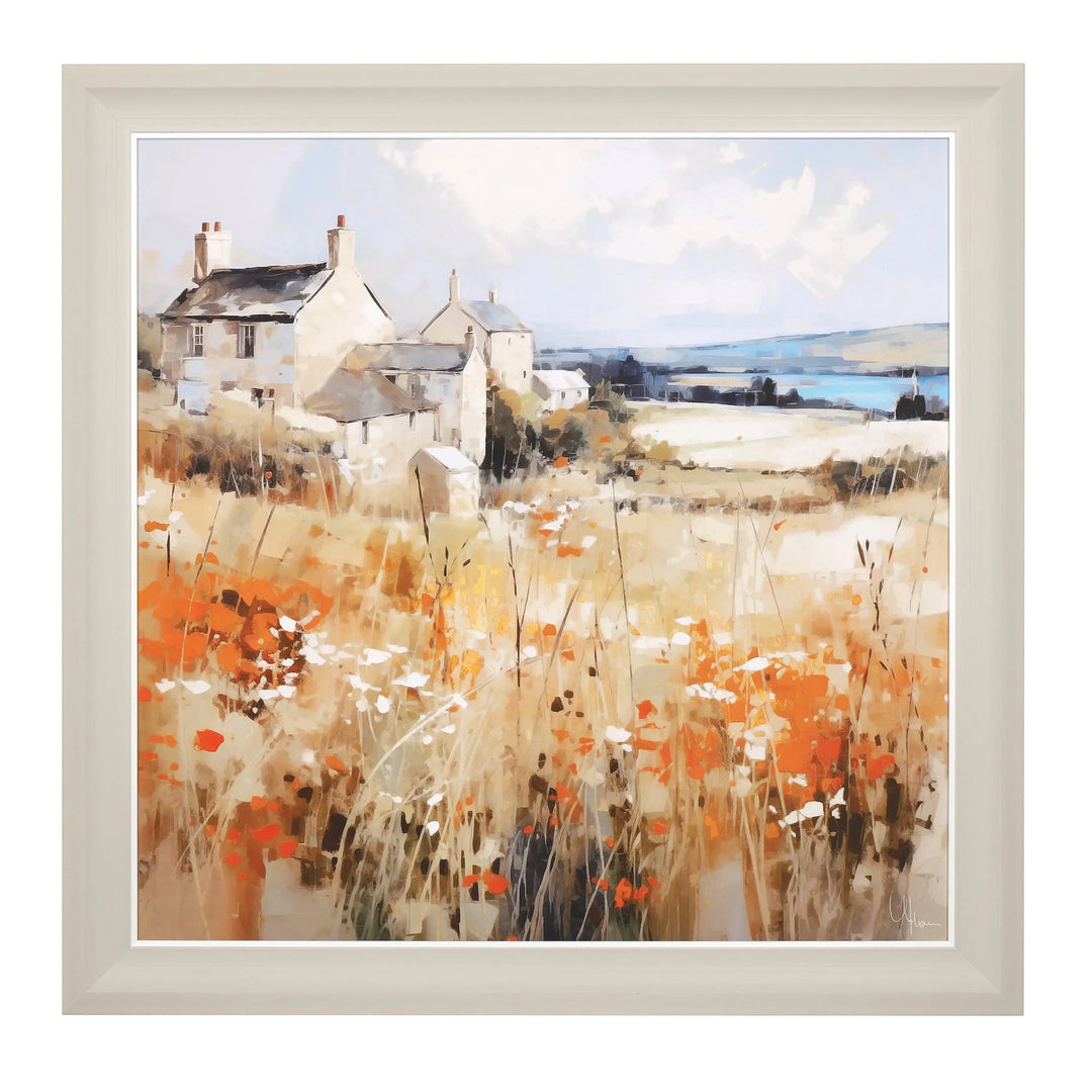 Meadow Retreat Framed Canvas 700x50x700mm Gallery Direct