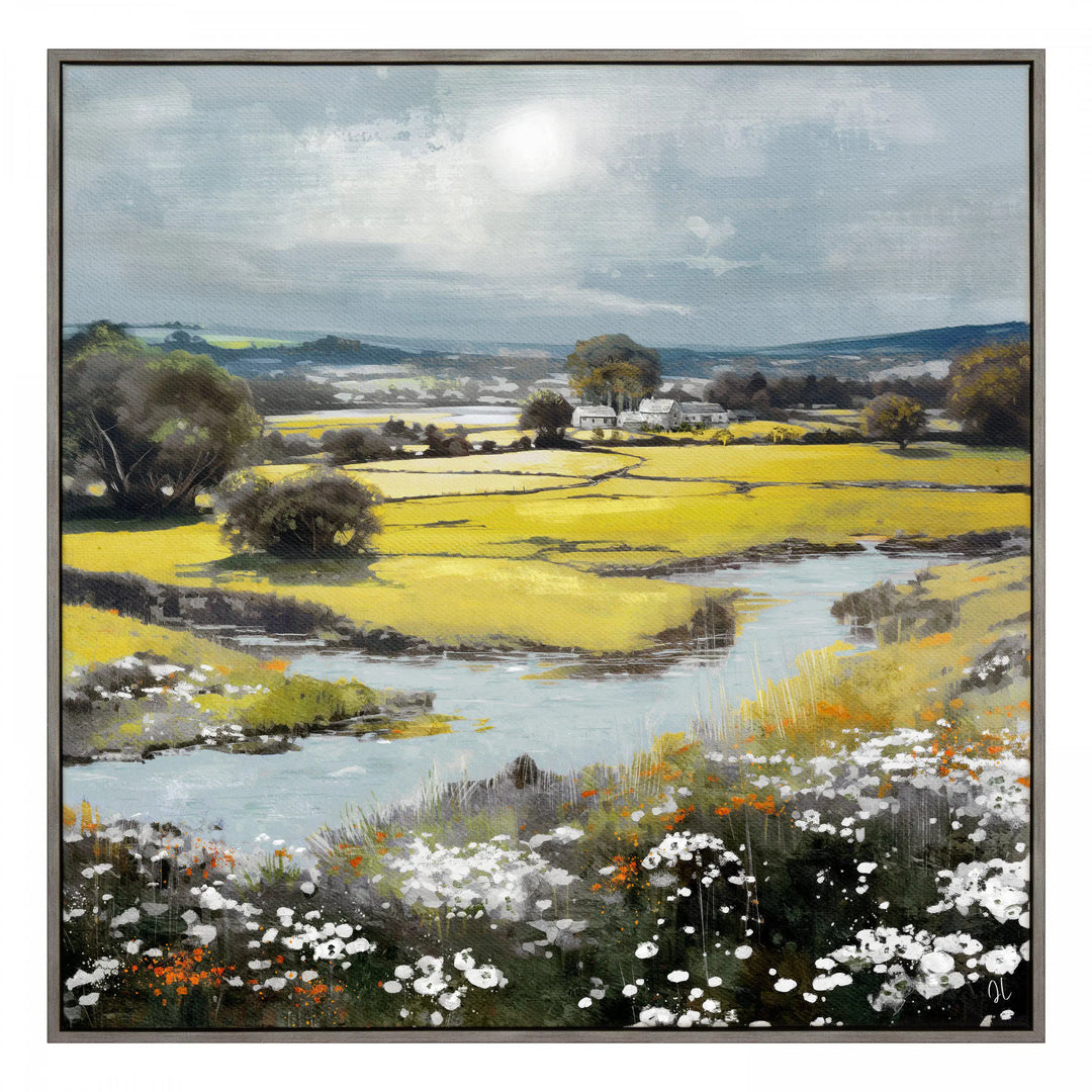 Summer Splendour Framed Canvas 810x30x810mm Gallery Direct
