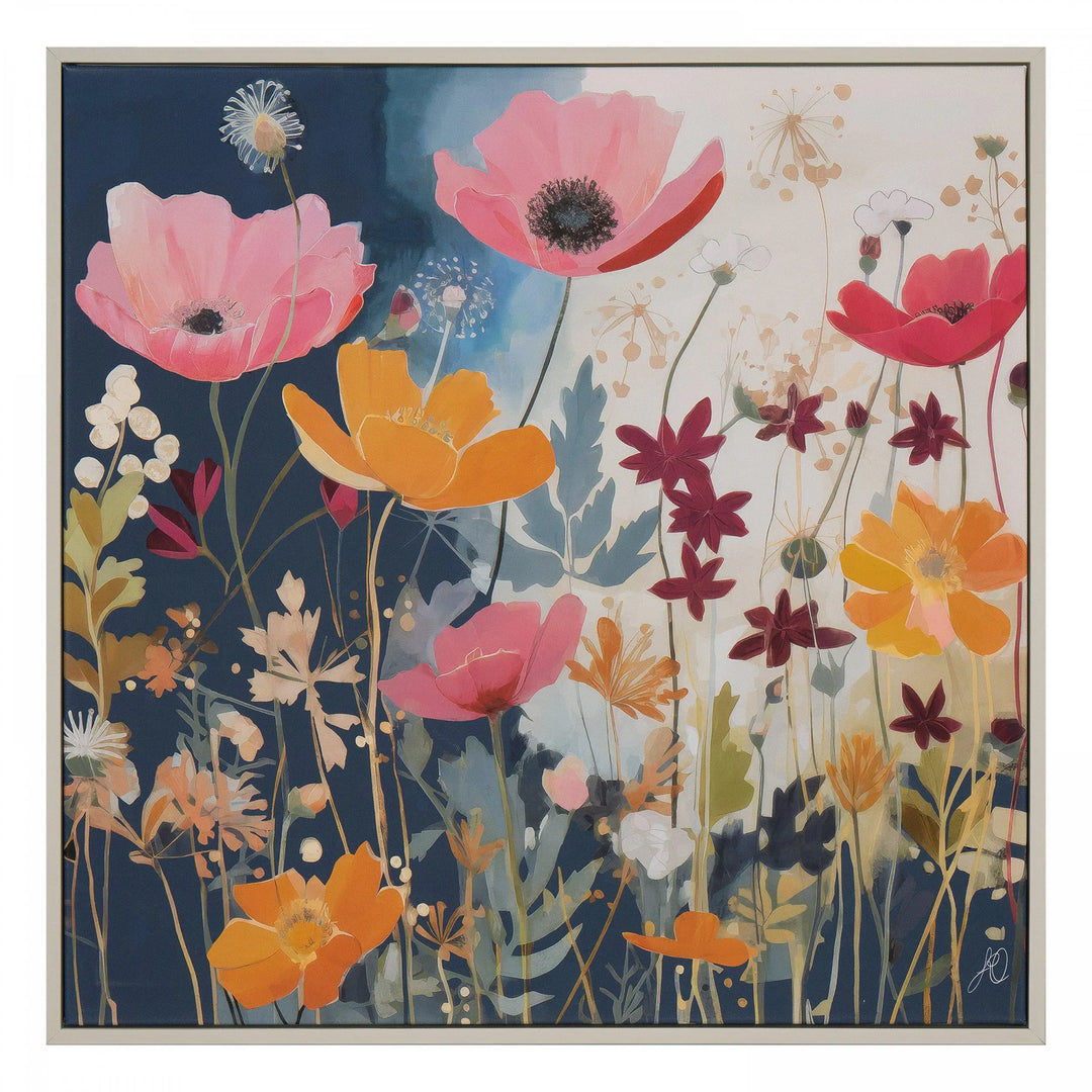 Modern Melody Framed Canvas 610x30x610mm Gallery Direct