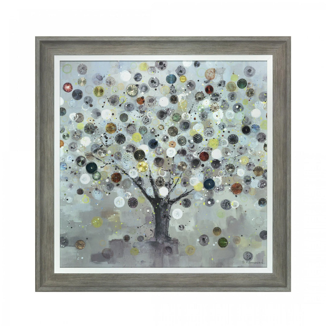 Watch Tree Small Framed Canvas 600x35x600mm Gallery Direct