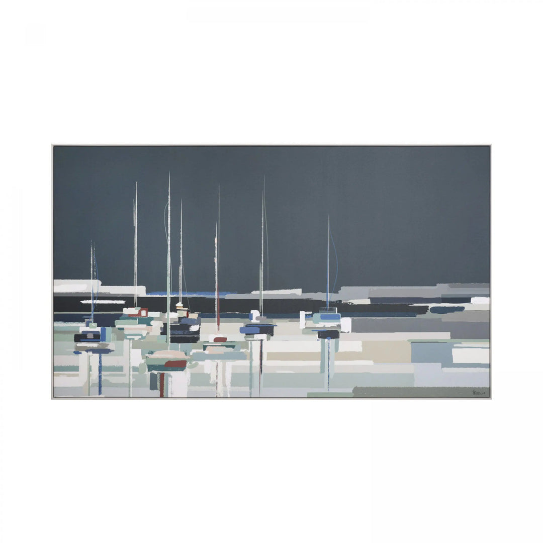 Side By Side Framed Canvas 1420x35x820mm Gallery Direct