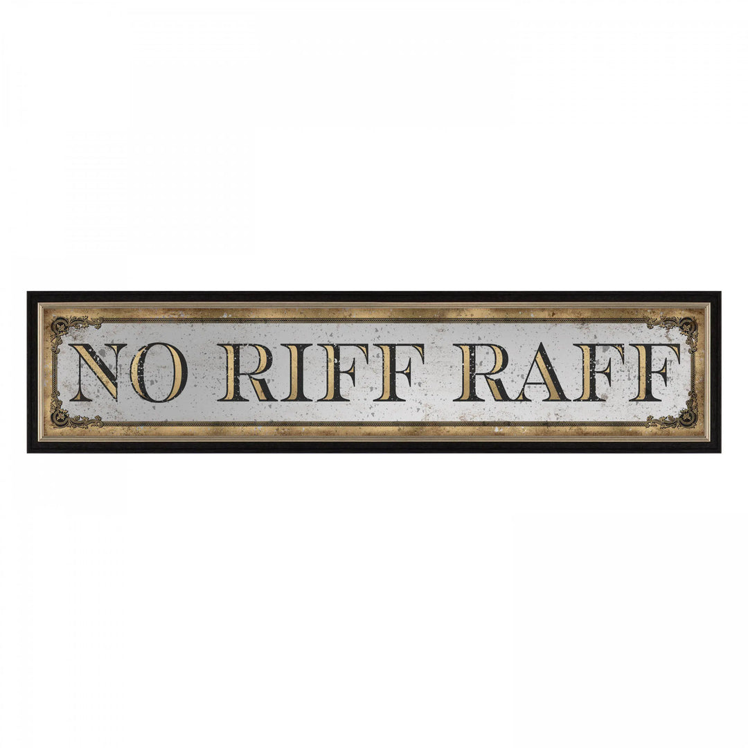 No Riff Raff Mirror 970x25x220mm Gallery Direct