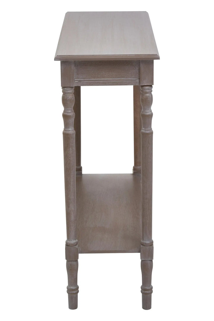 Harlow Natural Pine Wood Console Table with Shelf Studio 55