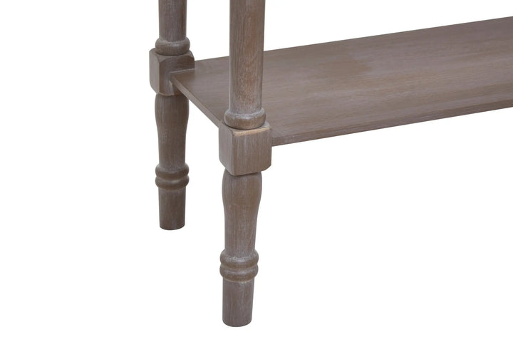 Harlow Natural Pine Wood Console Table with Shelf Studio 55