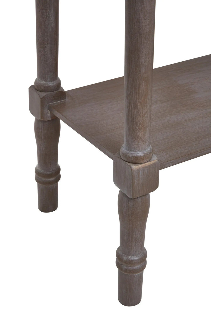 Harlow Natural Pine Wood Console Table with Shelf Studio 55