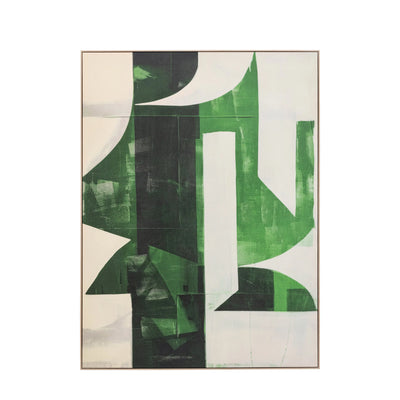 Emerald Abstract Framed Canvas Gallery Direct