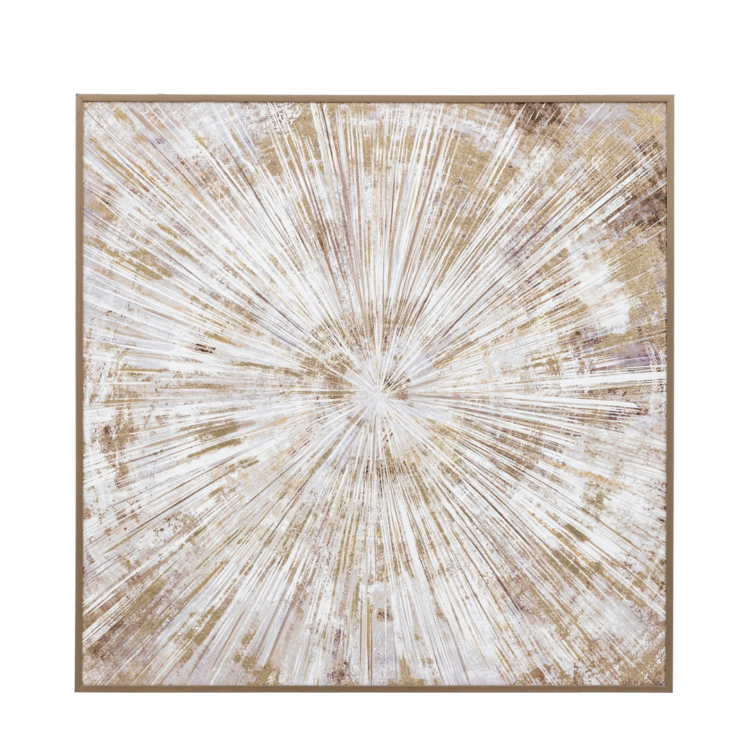 Starburst Flair Framed Canvas 1000x1000mm Gallery Direct