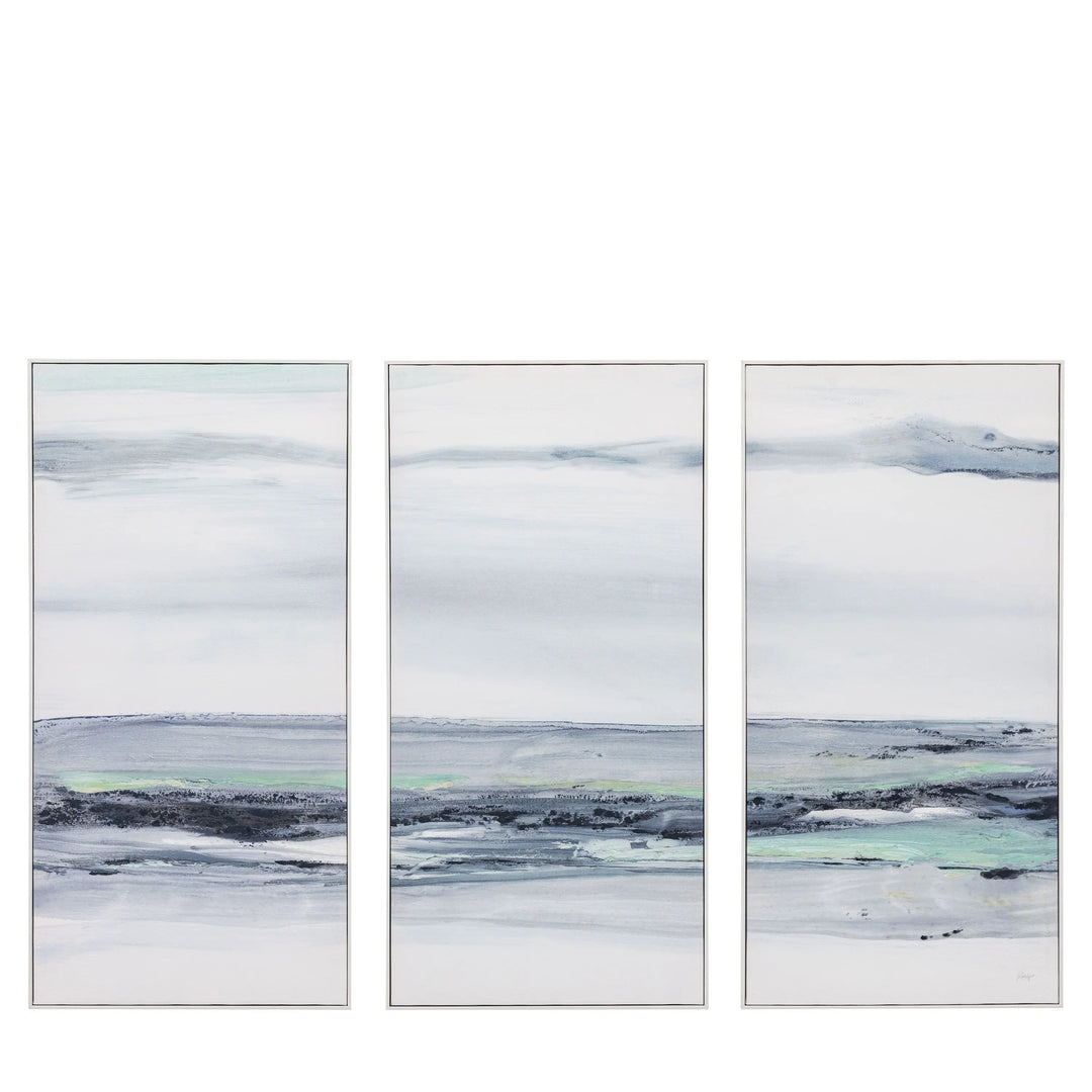 Clouded View Framed Canvas Set of 3 Gallery Direct