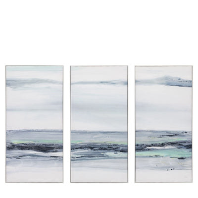 Clouded View Framed Canvas Set of 3 Gallery Direct