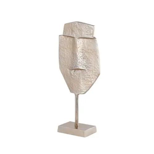 51.5cm Champagne Metal Face Sculpture Lina Home