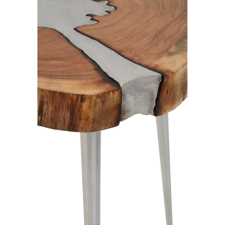 Almoro Acacia Wood Log Side Table Studio 55