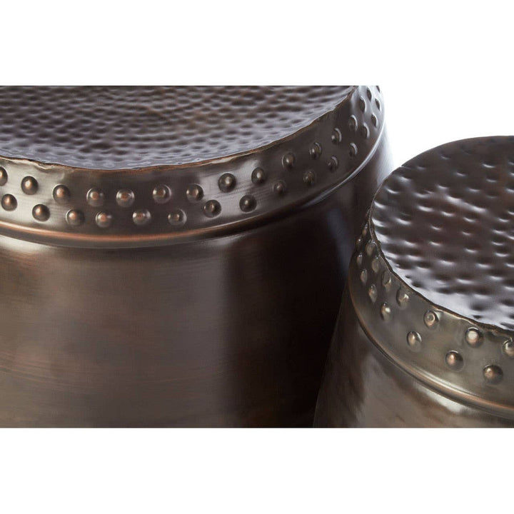 Renza Set of 2 Drum Style Side Tables Studio 55