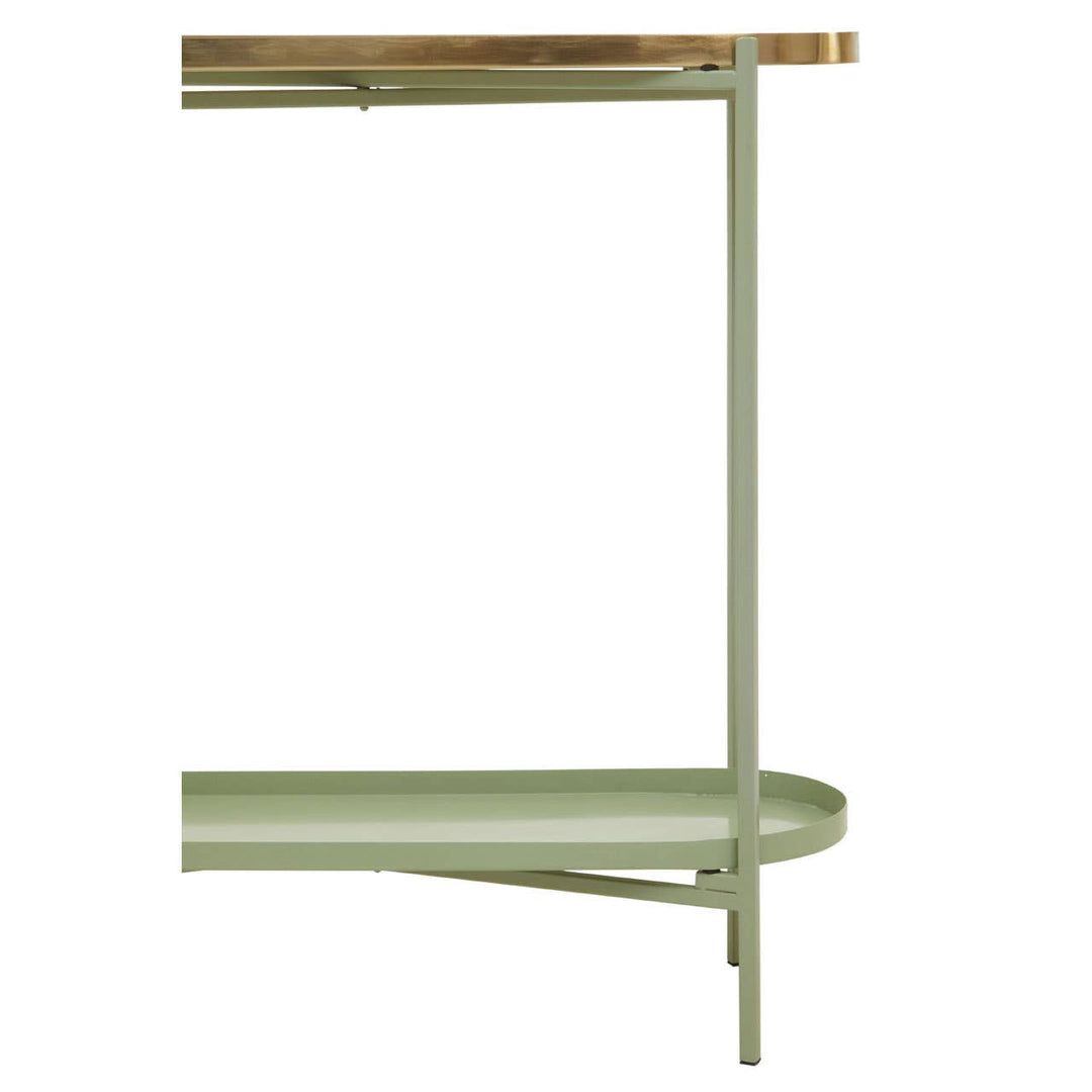 Sabria Green And Gold Iron Console Table Studio 55