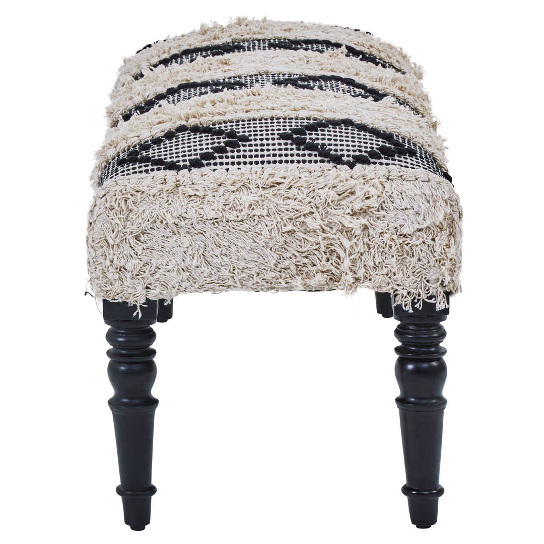 Cefeno Black And White Moroccan Bench Studio 55