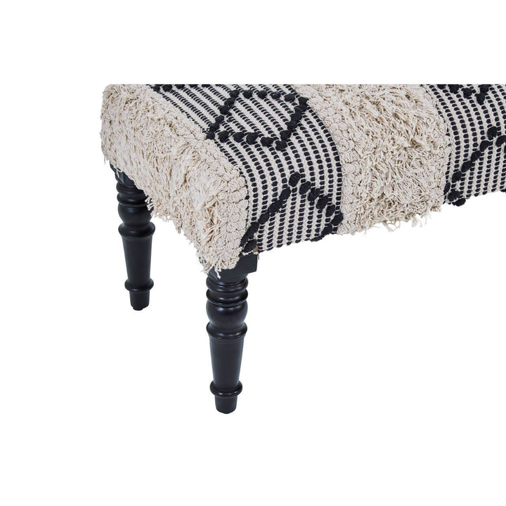 Cefeno Black And White Moroccan Bench Studio 55