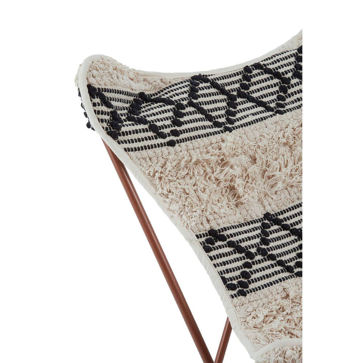 Cefeno Black and White Pattern Butterfly Chair Studio 55