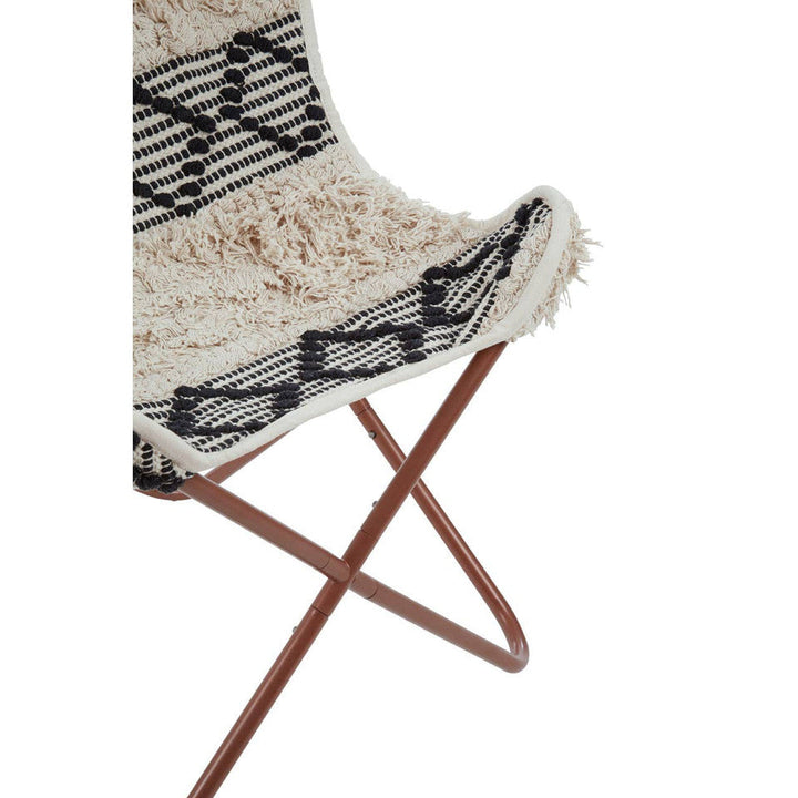 Cefeno Black and White Pattern Butterfly Chair Studio 55