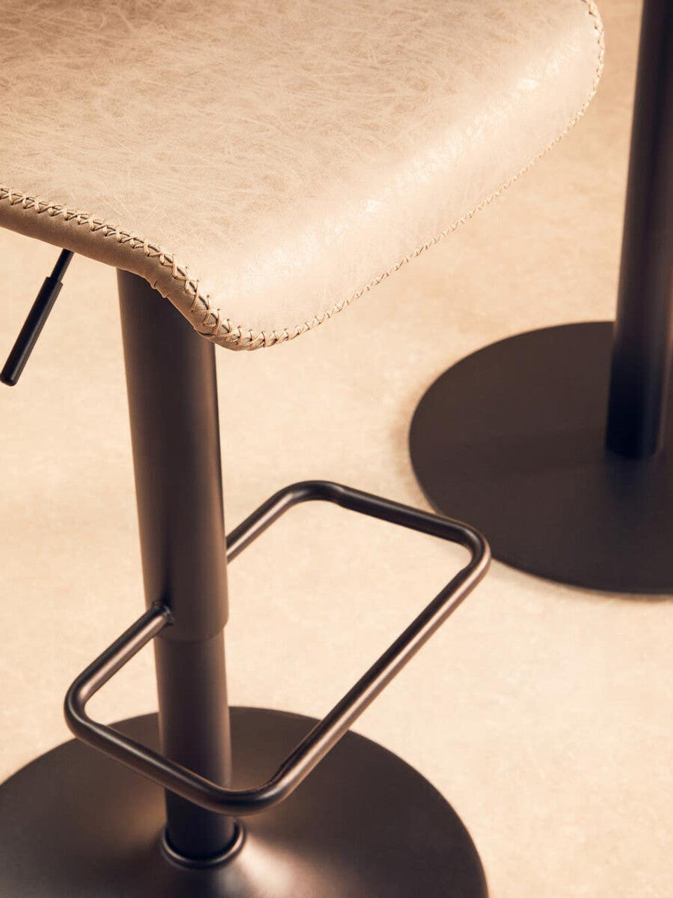 Dalton Set Of Two High Back Ash Bar Stools Studio 55