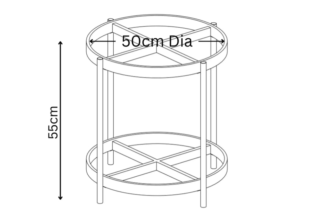 Adele Clear Glass Side Table Torelli
