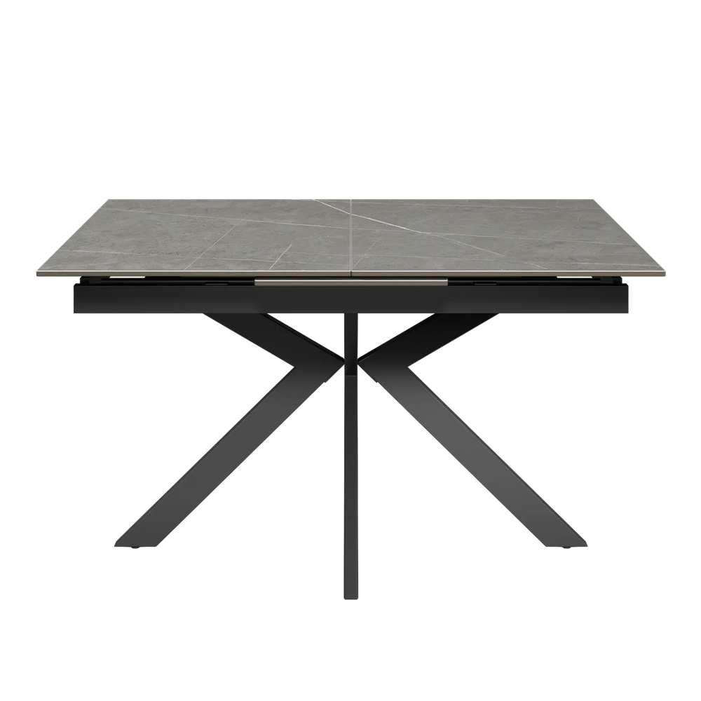 Armino 130-170cm Matte Grey Ceramic Extending Dining Table Torelli