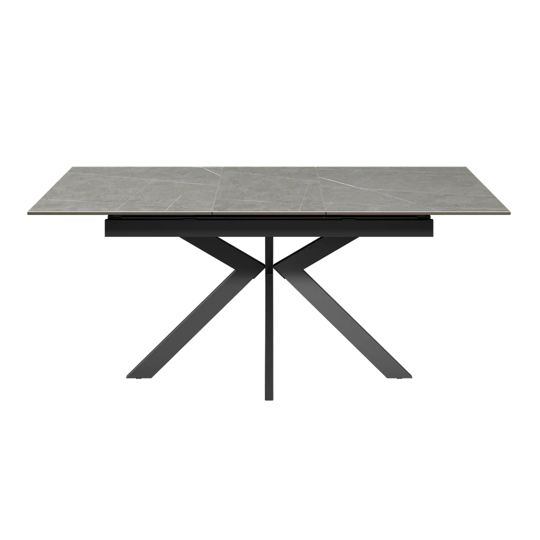 Armino 130-170cm Matte Grey Ceramic Extending Dining Table Torelli