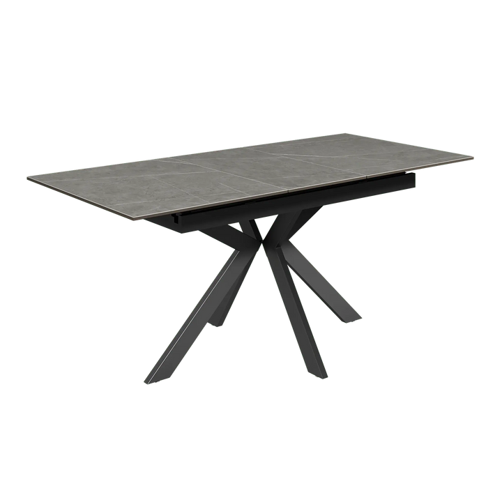 Armino 130-170cm Matte Grey Ceramic Extending Dining Table Torelli