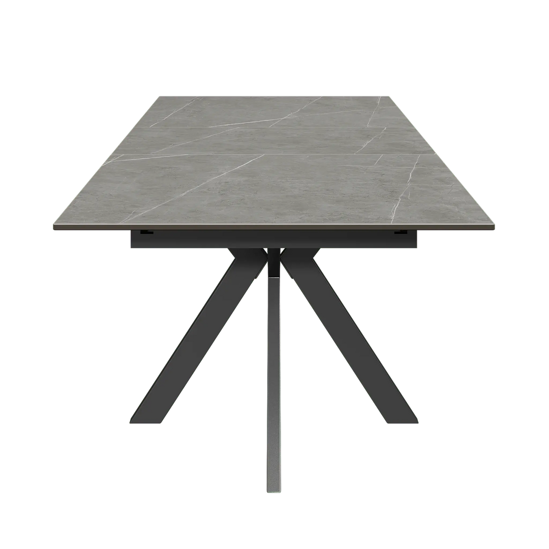 Armino 130-170cm Matte Grey Ceramic Extending Dining Table Torelli