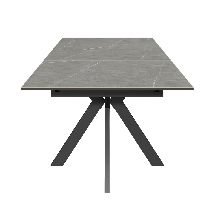 Armino 130-170cm Matte Grey Ceramic Extending Dining Table Torelli