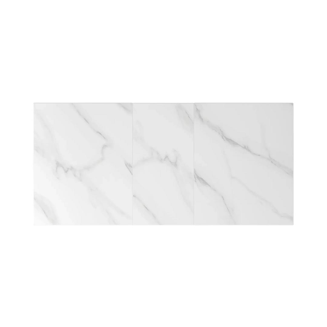 Armino 130-170cm Gloss White Ceramic Extending Dining Table Torelli