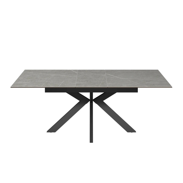 Armino 160-200cm Matte Grey Ceramic Extending Dining Table Torelli