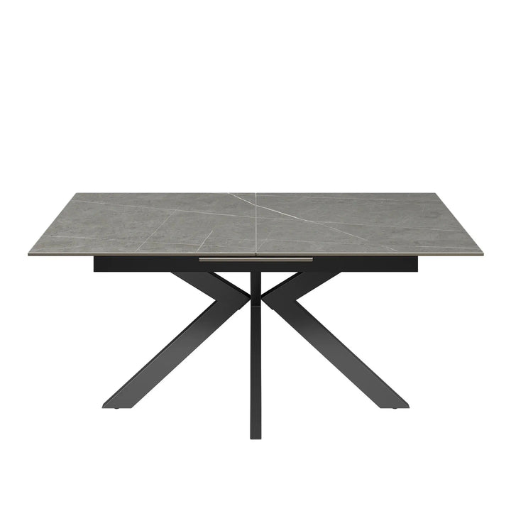 Armino 160-200cm Matte Grey Ceramic Extending Dining Table Torelli