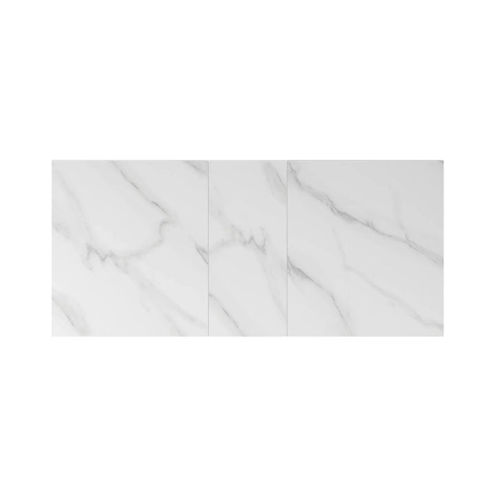 Armino 160-200cm Gloss White Ceramic Extending Dining Table Torelli