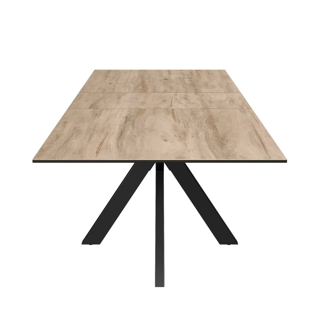 Armino 160-200cm Wood Look Ceramic Extending Dining Table Torelli