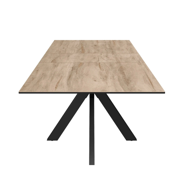 Armino 160-200cm Wood Look Ceramic Extending Dining Table Torelli