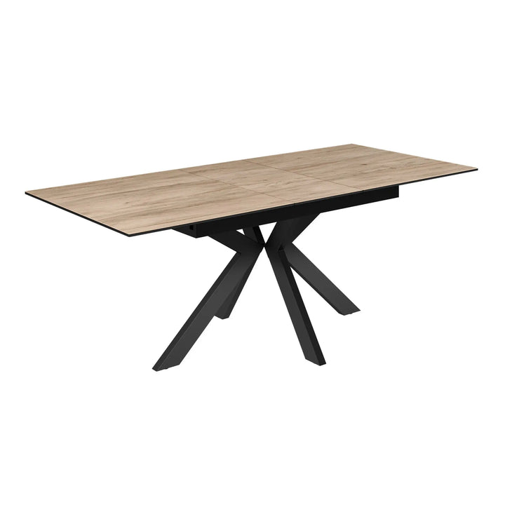 Armino 160-200cm Wood Look Ceramic Extending Dining Table Torelli